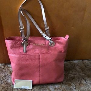 Michael Kors Leather TZ Pocket Leather Tote